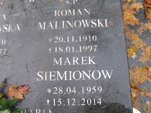 Marek SIEMIONOW 1959 Słupsk - Grobonet - Wyszukiwarka osób pochowanych