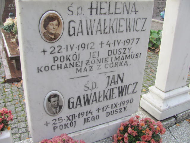 Jan GAWAŁKIEWICZ 1914 Słupsk - Grobonet - Wyszukiwarka osób pochowanych