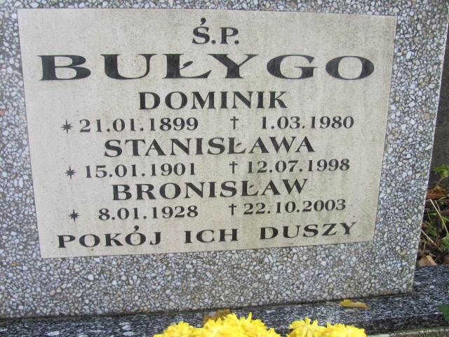 Grób STANISŁAWA BUŁYGO