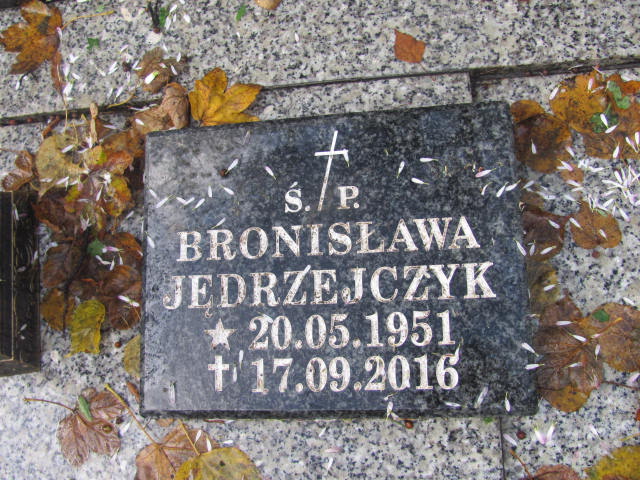 Bronisława JĘDRZEJCZYK 1951 Słupsk - Grobonet - Wyszukiwarka osób pochowanych