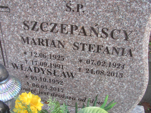 Marian SZCZEPAŃSKI 1925 Słupsk - Grobonet - Wyszukiwarka osób pochowanych