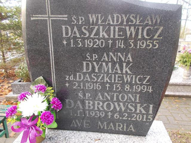 Władysław DASZKIEWICZ 1920 Słupsk - Grobonet - Wyszukiwarka osób pochowanych