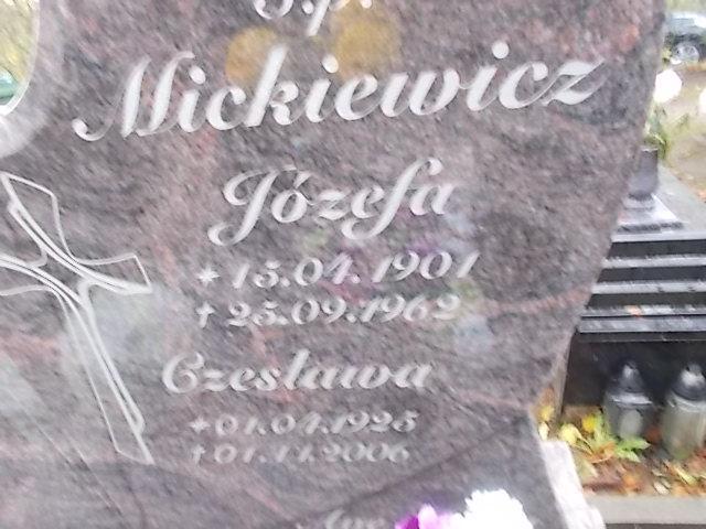 Czesława MICKIEWICZ 1925 Słupsk - Grobonet - Wyszukiwarka osób pochowanych