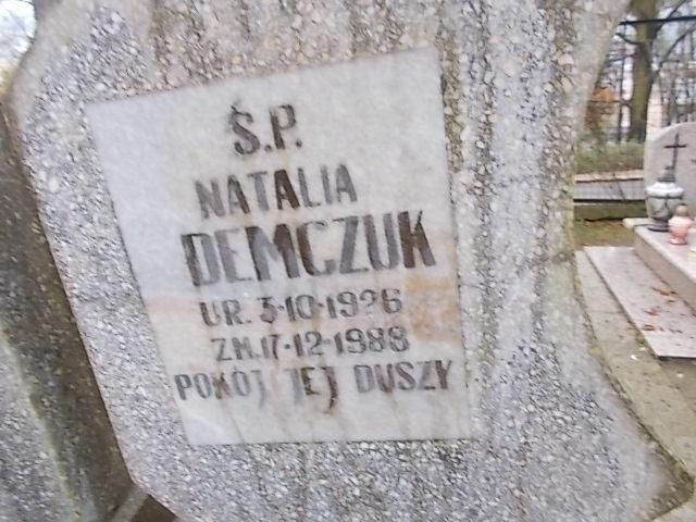 Natalia DEMCZUK 1926 Słupsk - Grobonet - Wyszukiwarka osób pochowanych