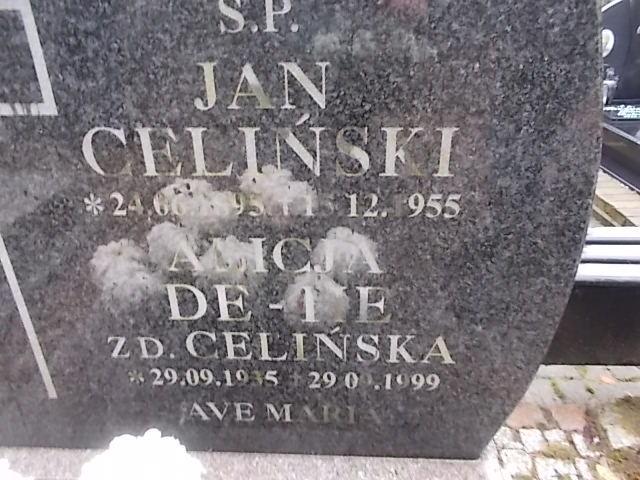 Jan CELIŃSKI 1895 Słupsk - Grobonet - Wyszukiwarka osób pochowanych