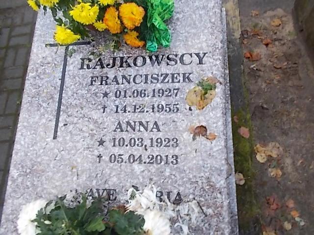 Franciszek RAJKOWSKI 1927 Słupsk - Grobonet - Wyszukiwarka osób pochowanych