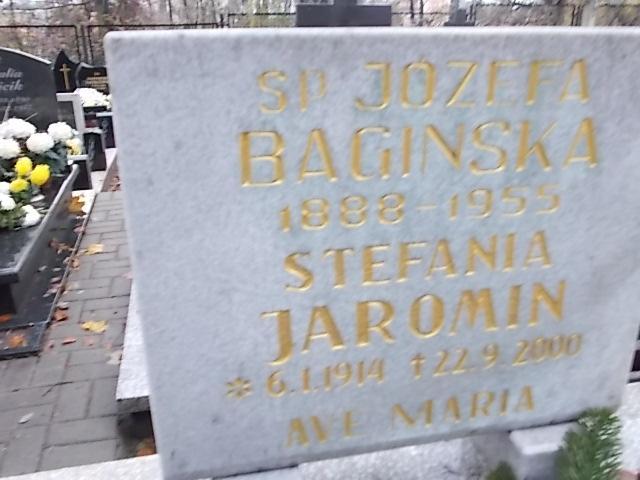 Józefa BAGIŃSKIA 1888 Słupsk - Grobonet - Wyszukiwarka osób pochowanych