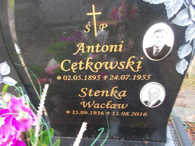 Antoni CĘTKOWSKI 1895 Słupsk - Grobonet - Wyszukiwarka osób pochowanych