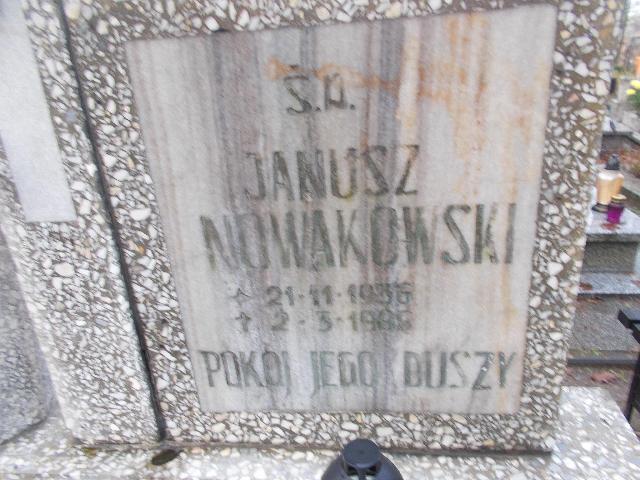 Janusz NOWAKOWSKI 1936 Słupsk - Grobonet - Wyszukiwarka osób pochowanych