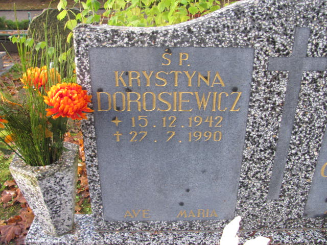 Krystyna DOROSIEWICZ 1942 Słupsk - Grobonet - Wyszukiwarka osób pochowanych