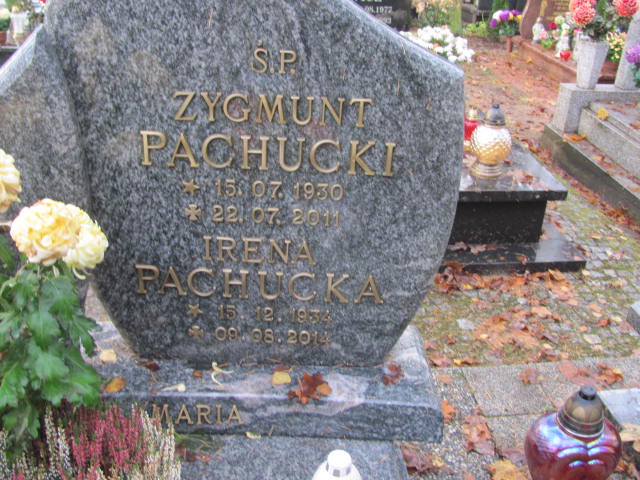 Irena PACHUCKA 1934 Słupsk - Grobonet - Wyszukiwarka osób pochowanych
