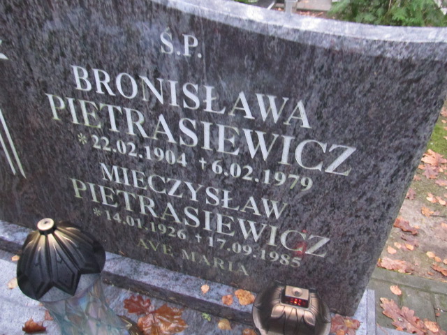 Mieczysław PIETRASIEWICZ 1926 Słupsk - Grobonet - Wyszukiwarka osób pochowanych