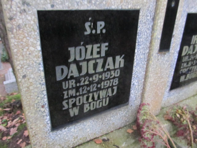 Józef DAJCZAK 1930 Słupsk - Grobonet - Wyszukiwarka osób pochowanych