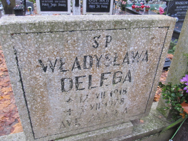 Władysława Delega 1918 Słupsk - Grobonet - Wyszukiwarka osób pochowanych