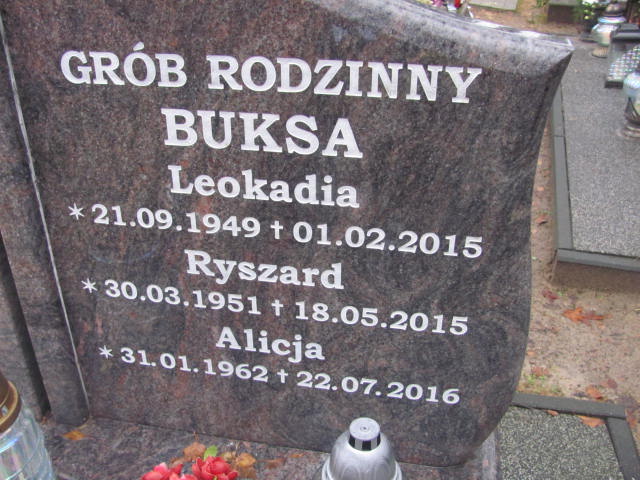Ryszard BUKSA 1951 Słupsk - Grobonet - Wyszukiwarka osób pochowanych