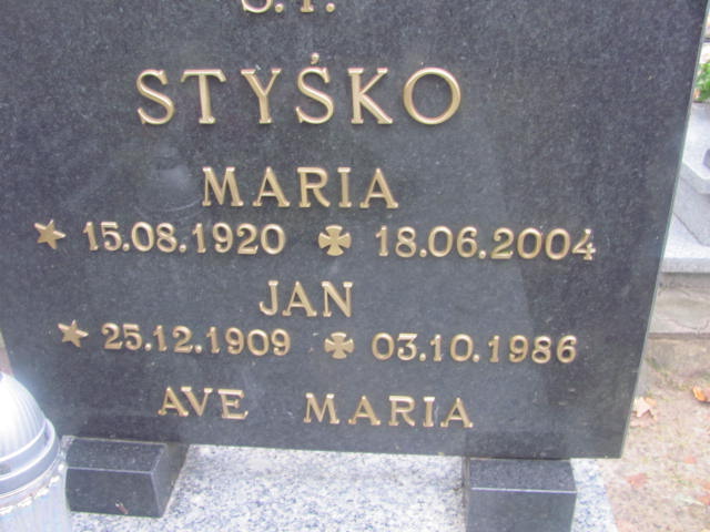 Jan STYŚKO 1909 Słupsk - Grobonet - Wyszukiwarka osób pochowanych