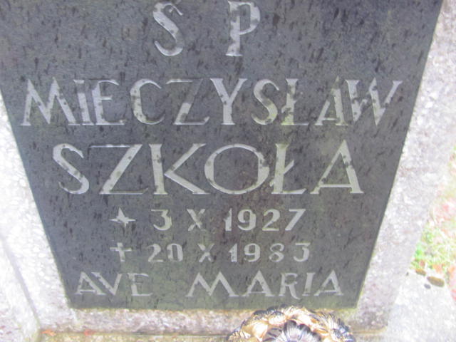 Mieczysław Szkoła 1927 Słupsk - Grobonet - Wyszukiwarka osób pochowanych
