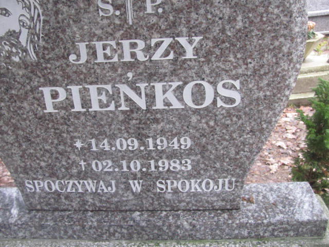 Jerzy PIEŃKOS 1949 Słupsk - Grobonet - Wyszukiwarka osób pochowanych