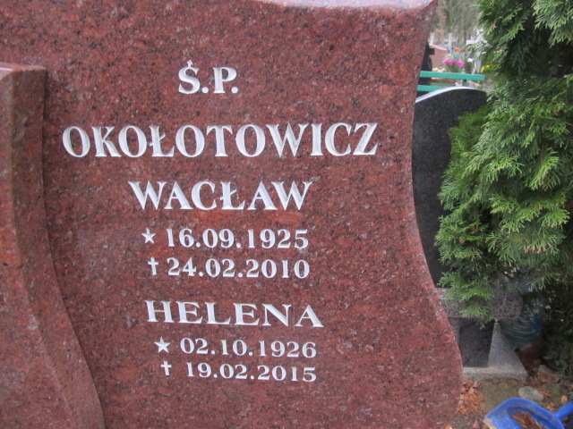 Helena OKOŁOTOWICZ 1926 Słupsk - Grobonet - Wyszukiwarka osób pochowanych