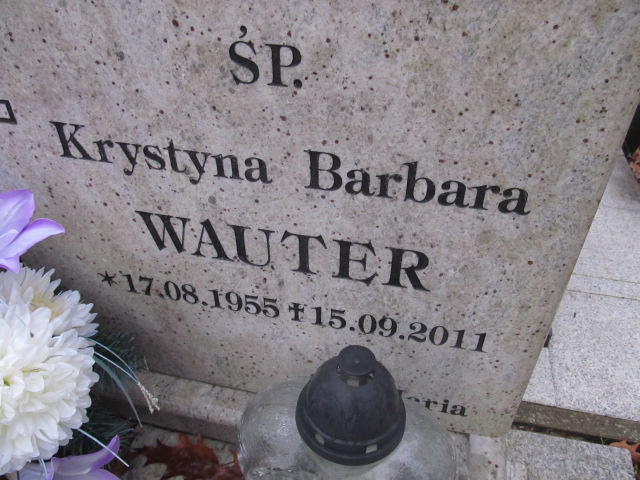 Barbara WAUTER 1955 Słupsk - Grobonet - Wyszukiwarka osób pochowanych