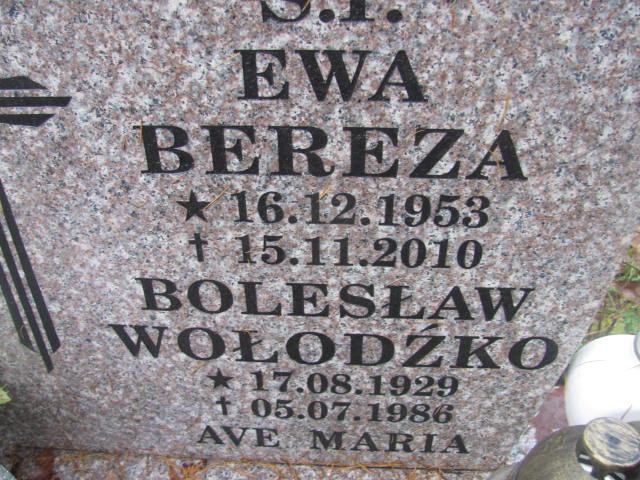 Bolesław WOŁDZKO 1929 Słupsk - Grobonet - Wyszukiwarka osób pochowanych