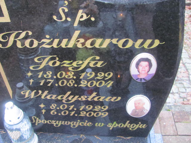 Józefa KOŻUKAROW 1929 Słupsk - Grobonet - Wyszukiwarka osób pochowanych