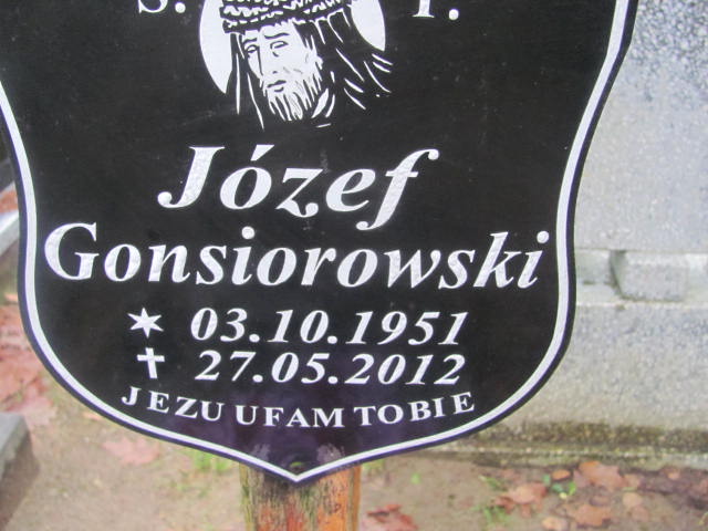 Józef GONSIOROWSKI 1951 Słupsk - Grobonet - Wyszukiwarka osób pochowanych