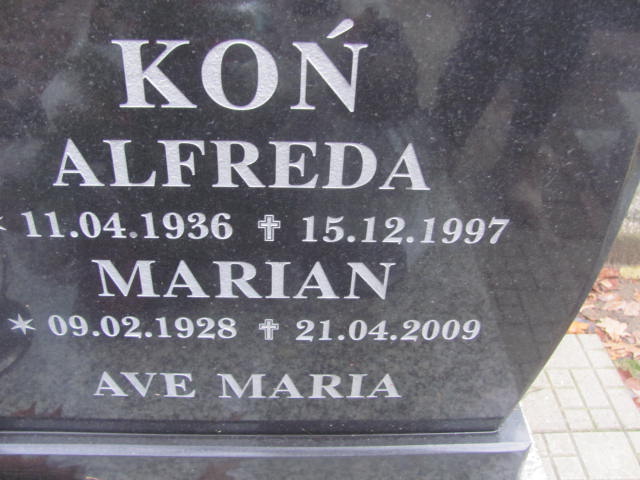 Alfreda KOŃ 1936 Słupsk - Grobonet - Wyszukiwarka osób pochowanych