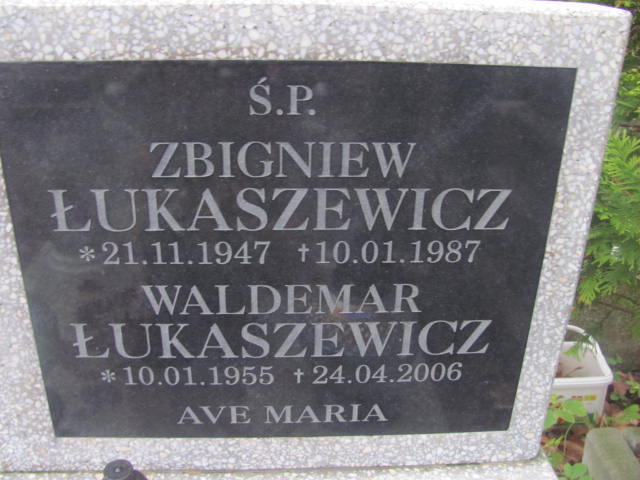 Zbigniew Łukaszewicz 1947 Słupsk - Grobonet - Wyszukiwarka osób pochowanych