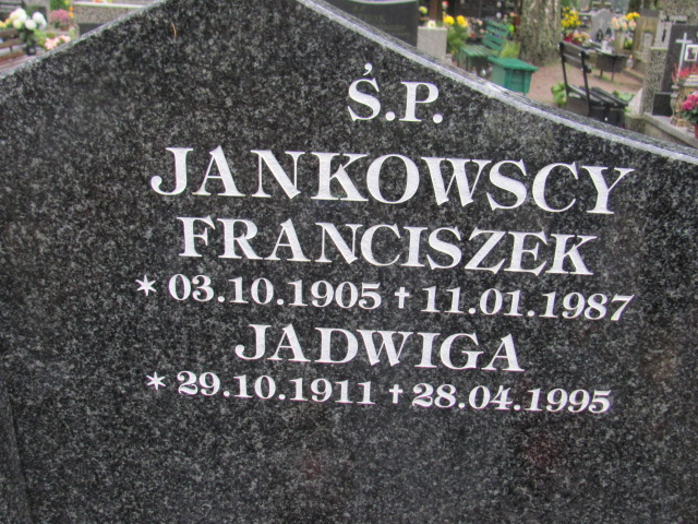 Franciszek JANKOWSKI 1905 Słupsk - Grobonet - Wyszukiwarka osób pochowanych