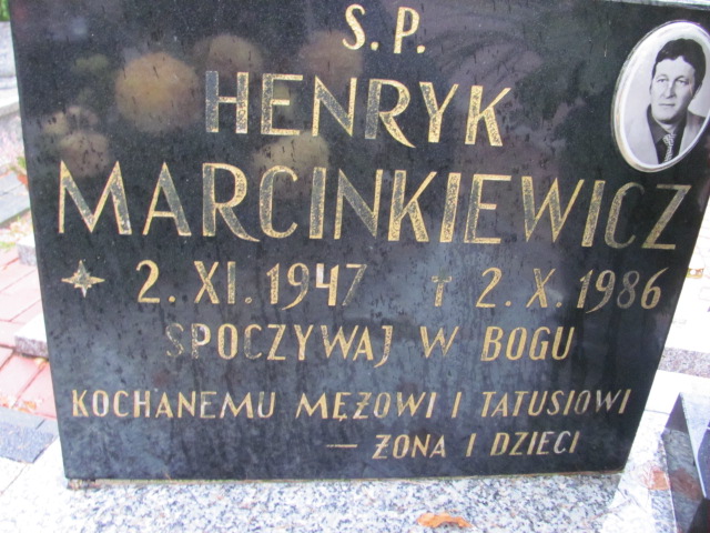 Henryk MARCINKIEWICZ 1947 Słupsk - Grobonet - Wyszukiwarka osób pochowanych