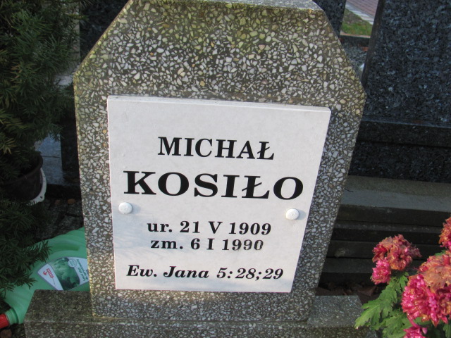 Michał KOSIŁO 1909 Słupsk - Grobonet - Wyszukiwarka osób pochowanych