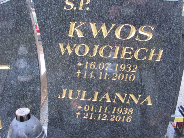 Julianna KWOS 1938 Słupsk - Grobonet - Wyszukiwarka osób pochowanych