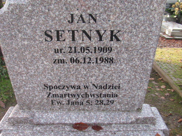 Jan SETNYK 1909 Słupsk - Grobonet - Wyszukiwarka osób pochowanych