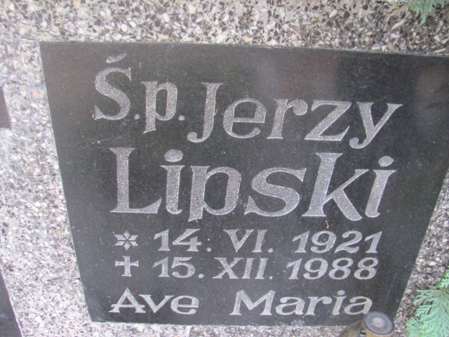 Jerzy LIPSKI 1921 Słupsk - Grobonet - Wyszukiwarka osób pochowanych