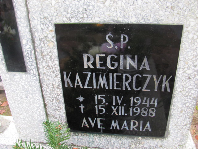 Regina KAŹMIERCZYK 1944 Słupsk - Grobonet - Wyszukiwarka osób pochowanych