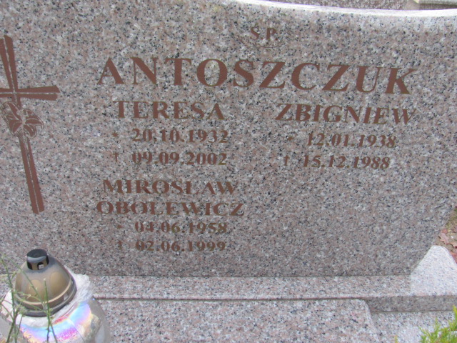 Zbigniew ANTOSZCZUK 1939 Słupsk - Grobonet - Wyszukiwarka osób pochowanych