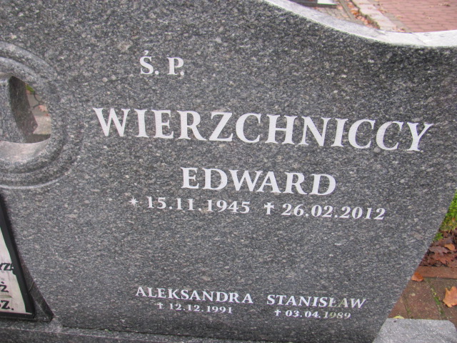 Stanisław WIERZCHNICKI 1915 Słupsk - Grobonet - Wyszukiwarka osób pochowanych