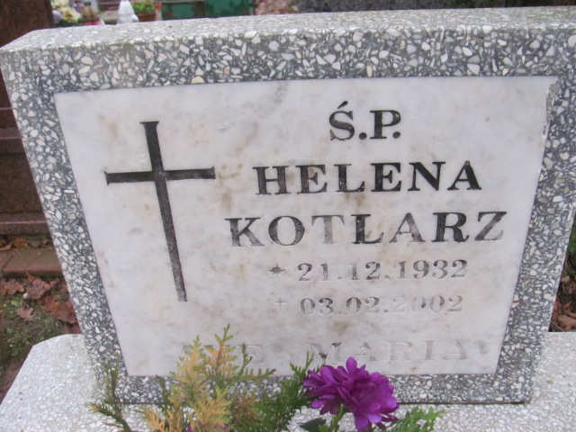 Helena KOTLARZ 1932 Słupsk - Grobonet - Wyszukiwarka osób pochowanych