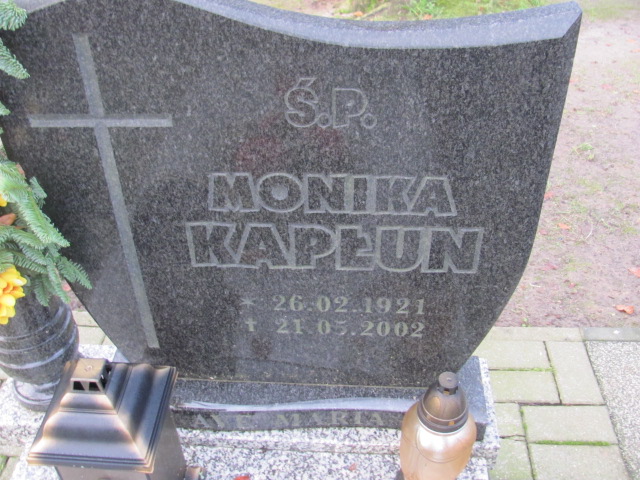 Monika KAPŁUN 1921 Słupsk - Grobonet - Wyszukiwarka osób pochowanych