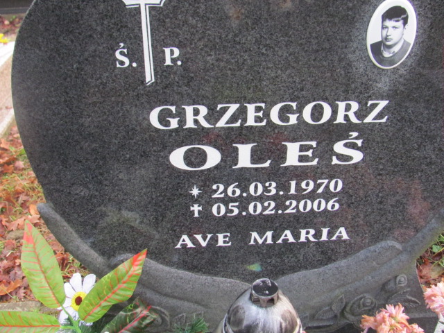 Grzegorz OLEŚ 1970 Słupsk - Grobonet - Wyszukiwarka osób pochowanych