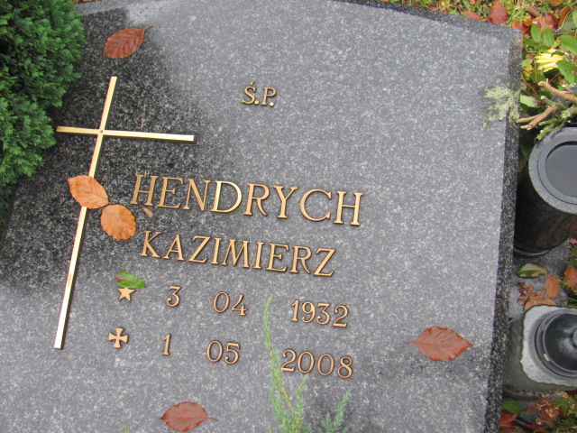 Kazimierz HENDRYCH 1932 Słupsk - Grobonet - Wyszukiwarka osób pochowanych