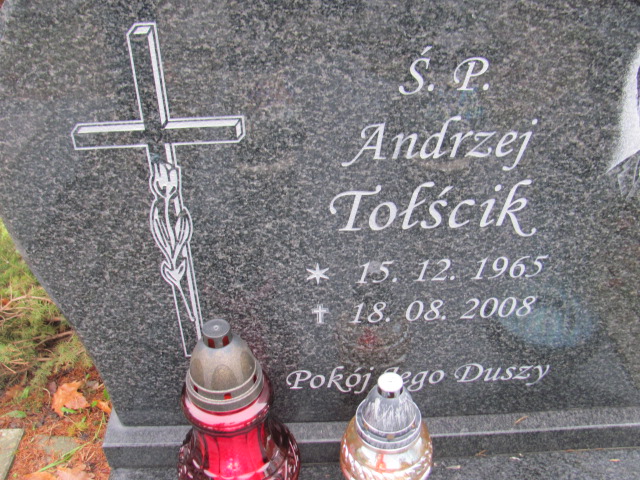 Andrzej TOŁŚCIK 1965 Słupsk - Grobonet - Wyszukiwarka osób pochowanych