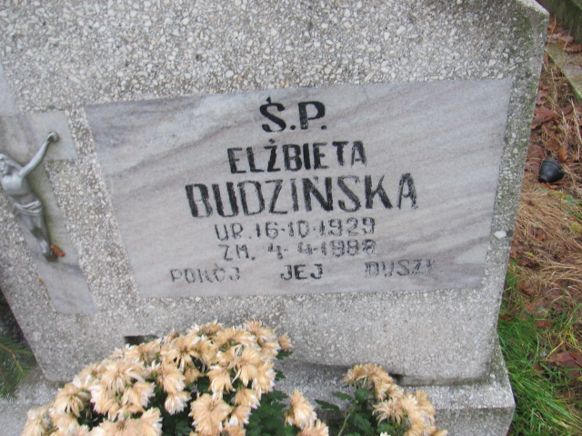 Elżbieta BUDZIŃSKA 1929 Słupsk - Grobonet - Wyszukiwarka osób pochowanych