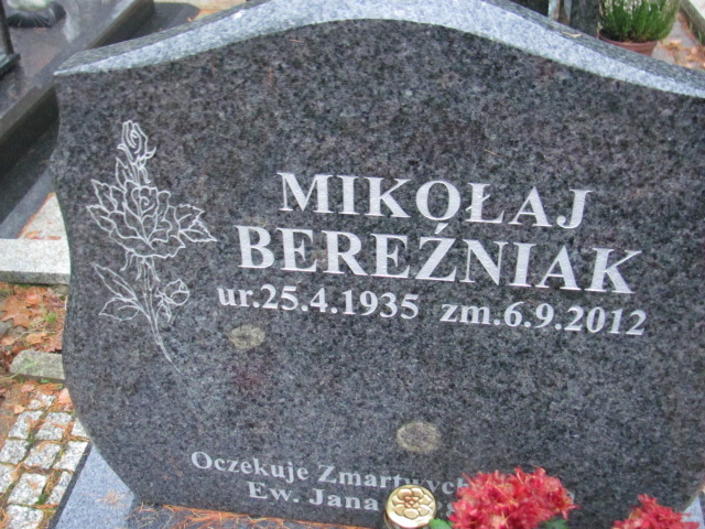 Daria BEREŹNIAK 1937 Słupsk - Grobonet - Wyszukiwarka osób pochowanych