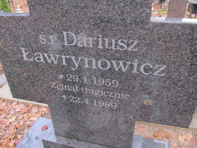 Dariusz ŁAWRYNOWICZ 1959 Słupsk - Grobonet - Wyszukiwarka osób pochowanych