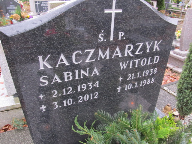 Sabina KACZMARZYK 1934 Słupsk - Grobonet - Wyszukiwarka osób pochowanych