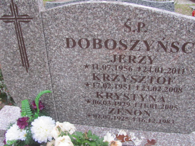 Zenon DOBOSZYŃSKI 1925 Słupsk - Grobonet - Wyszukiwarka osób pochowanych