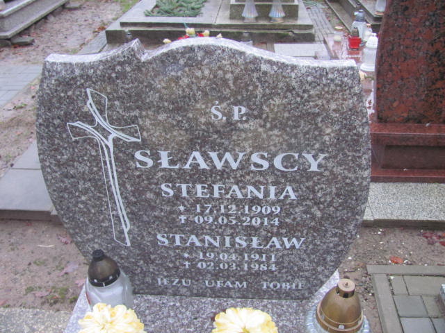 Stefania SŁAWSKA 1909 Słupsk - Grobonet - Wyszukiwarka osób pochowanych