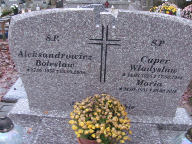 Bolesław ALEKSANDROWICZ 1958 Słupsk - Grobonet - Wyszukiwarka osób pochowanych